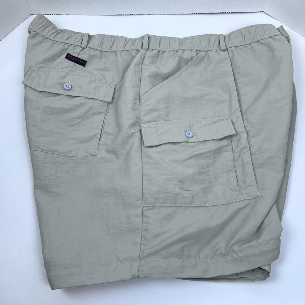 Sportif USA Men's 100% Nylon Cargo Hiking Shorts Size XXL; Outdoor, Hiking, Fish